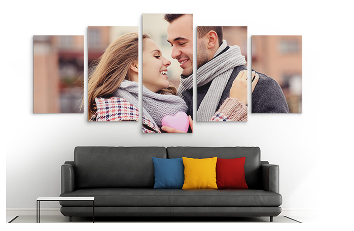 Scene the Room with Split Canvas Prints