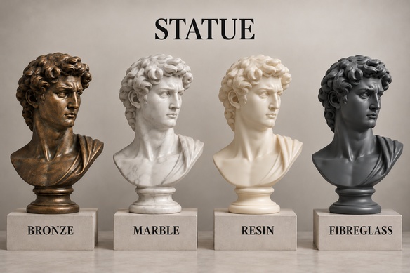 Bronze vs Marble vs Resin vs Fibreglass: Statue Material Guide Bronze vs Marble vs Resin vs Fibreglass: Statue Material Guide