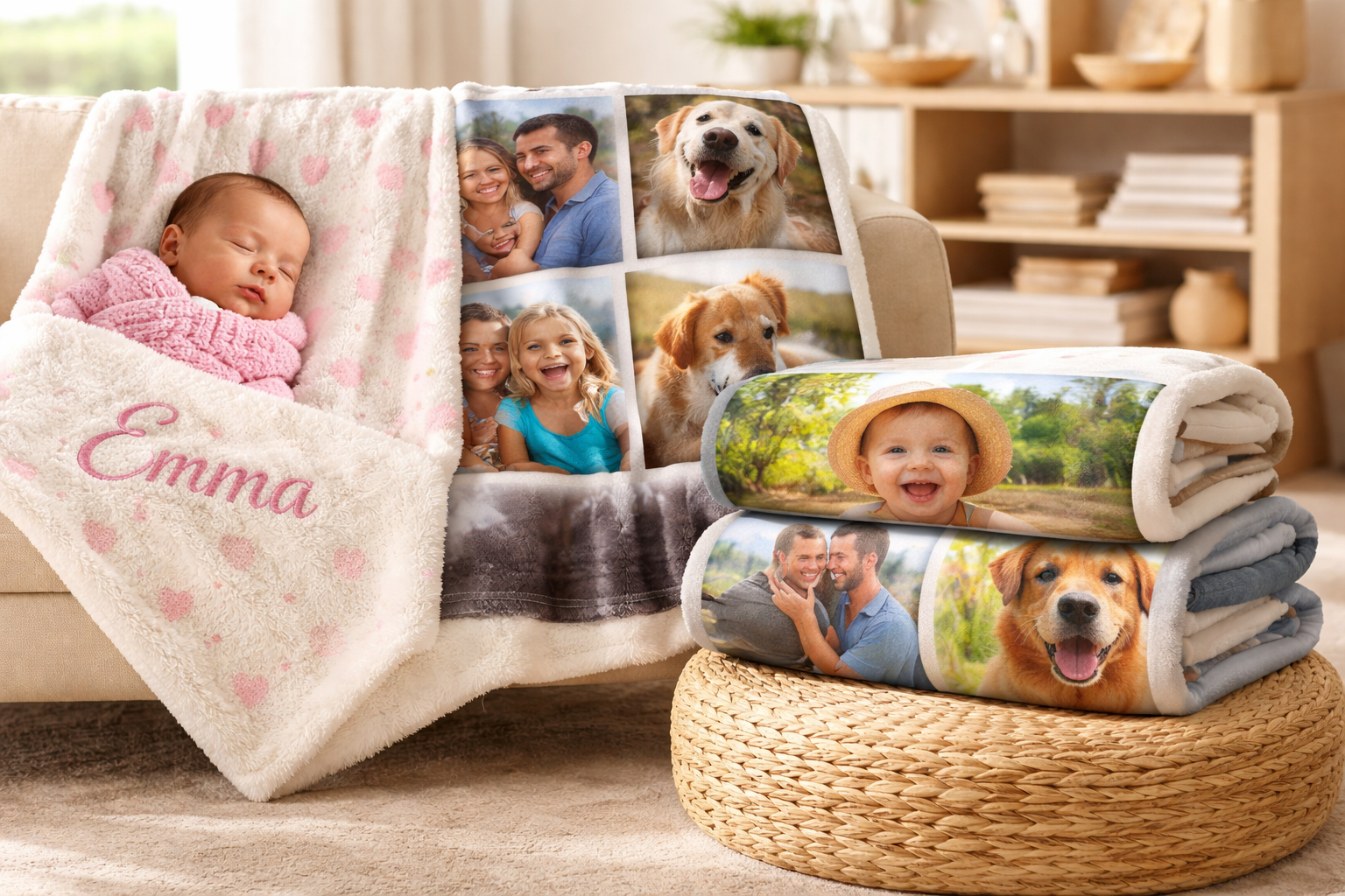 Custom Blankets: From Personalised Baby Blankets to Photo Blankets UK