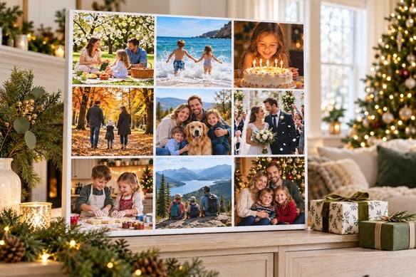 How to Create a Year-in-Review Photo Collage Canvas for Christmas