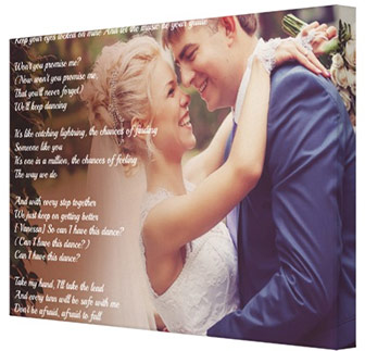 Wedding Photo Canvas Prints
