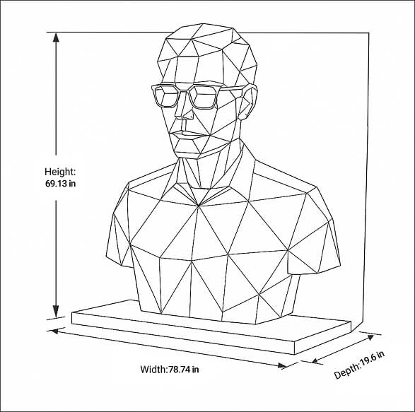 Available Personalised Statue Sizes