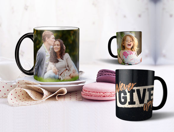 Rise and Shine With Personalised Magic Photo Mugs Featuring Your Photos and Text