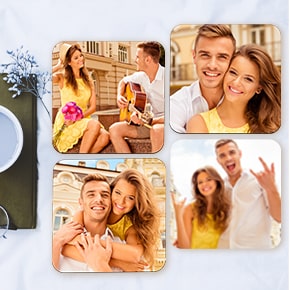Pack of Four Photo Coasters