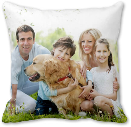 Personalised cushion for loved ones