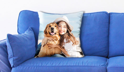 Print your pet photo on cushion